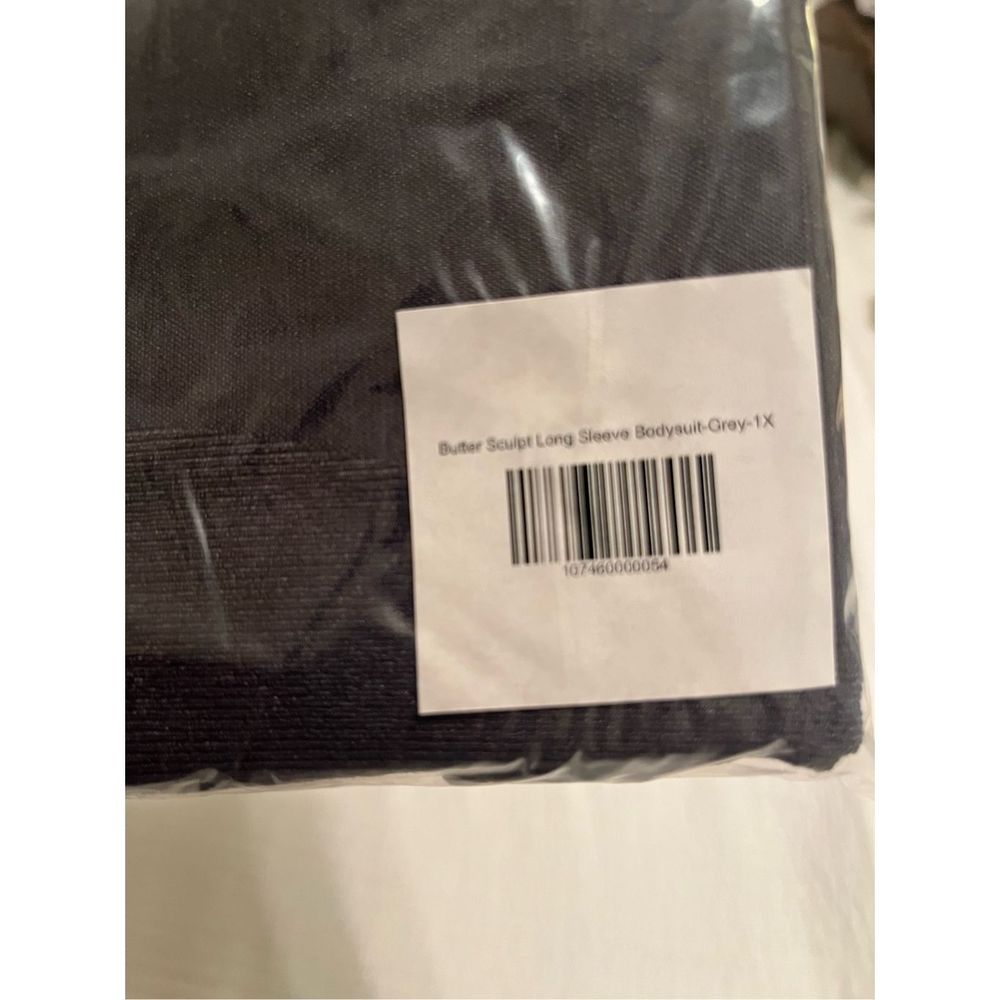 New Pinsy Long Sleeve Butter Sculpt™ Seamless Shapewear Bodysuit Grey - Picture 8 of 10